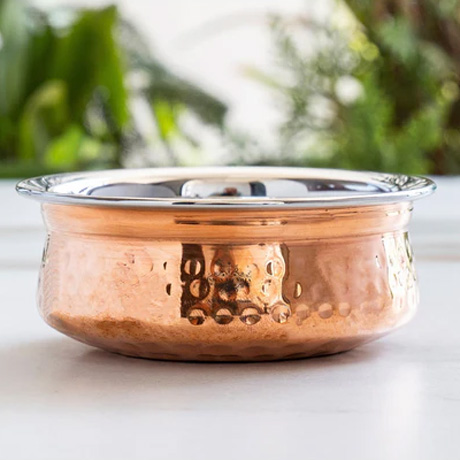 Steel Copper Serving Handi Bowl Serveware Tableware Home